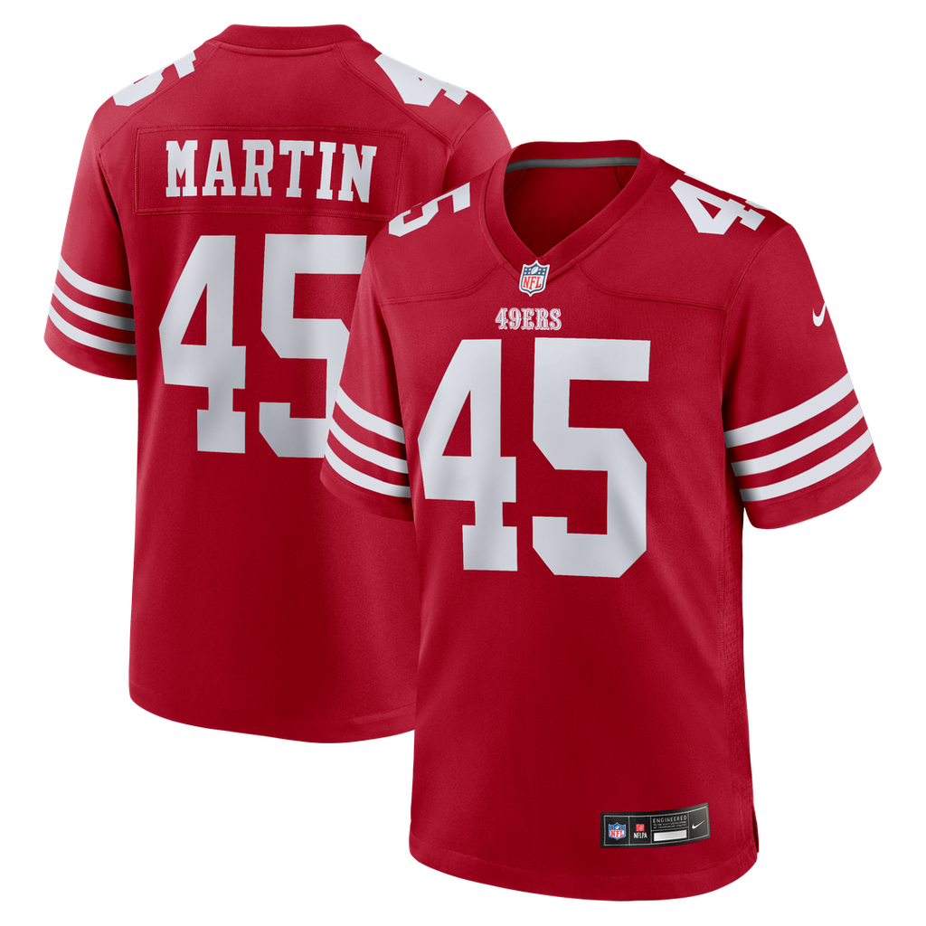 Nick Martin San Francisco 49ers Team Game Jersey - Scarlet