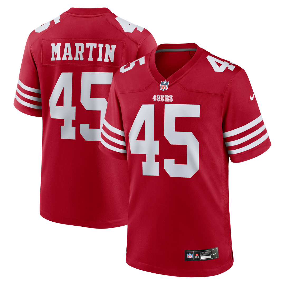 Nick Martin San Francisco 49ers Team Game Jersey - Scarlet