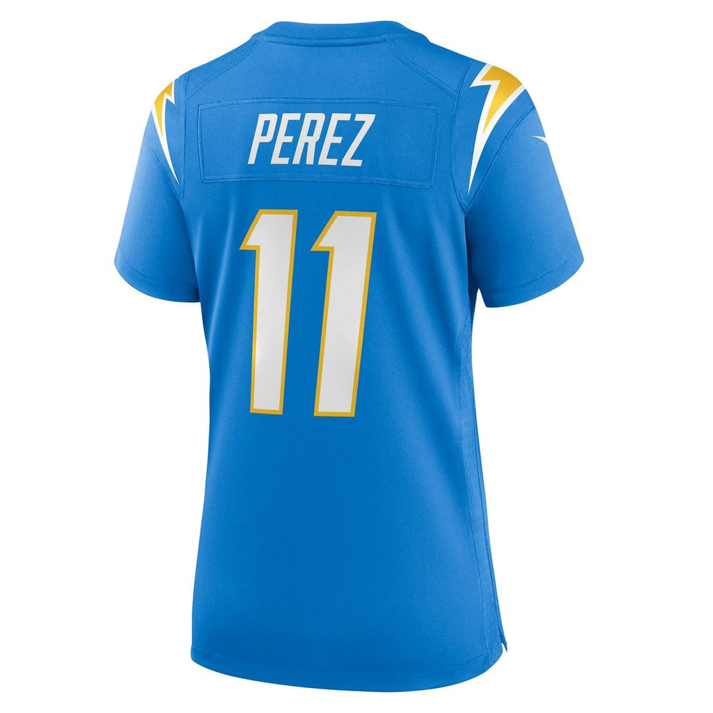 Luis Perez Los Angeles Chargers Women's Team Game Jersey - Powder Blue