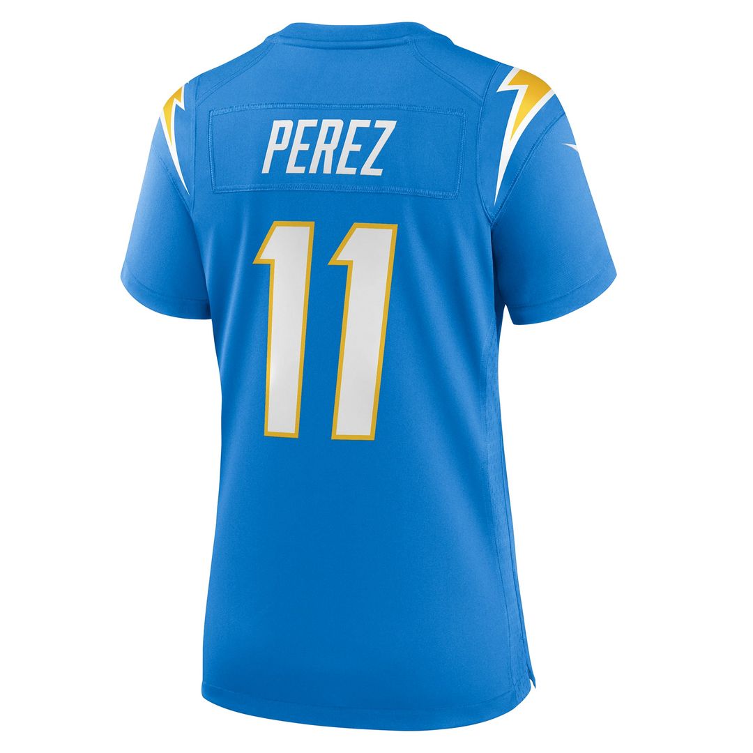 Luis Perez Los Angeles Chargers Women's Team Game Jersey - Powder Blue