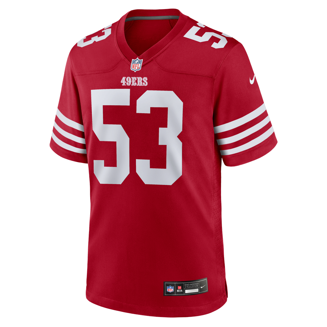 Jaden Dugger III San Francisco 49ers Team Game Jersey - Scarlet