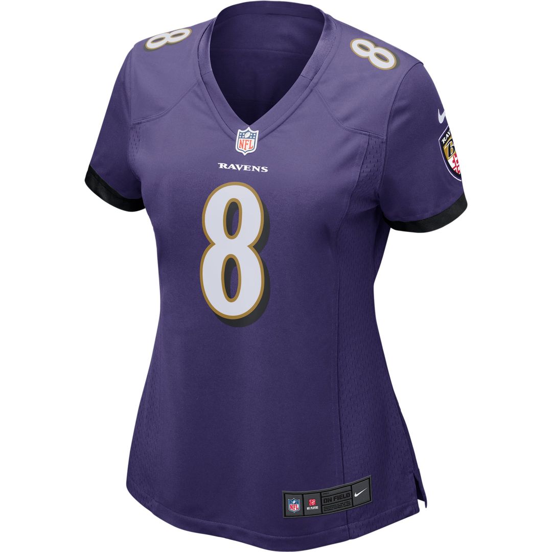 Lamar Jackson Baltimore Ravens Women's Game Jersey - Purple