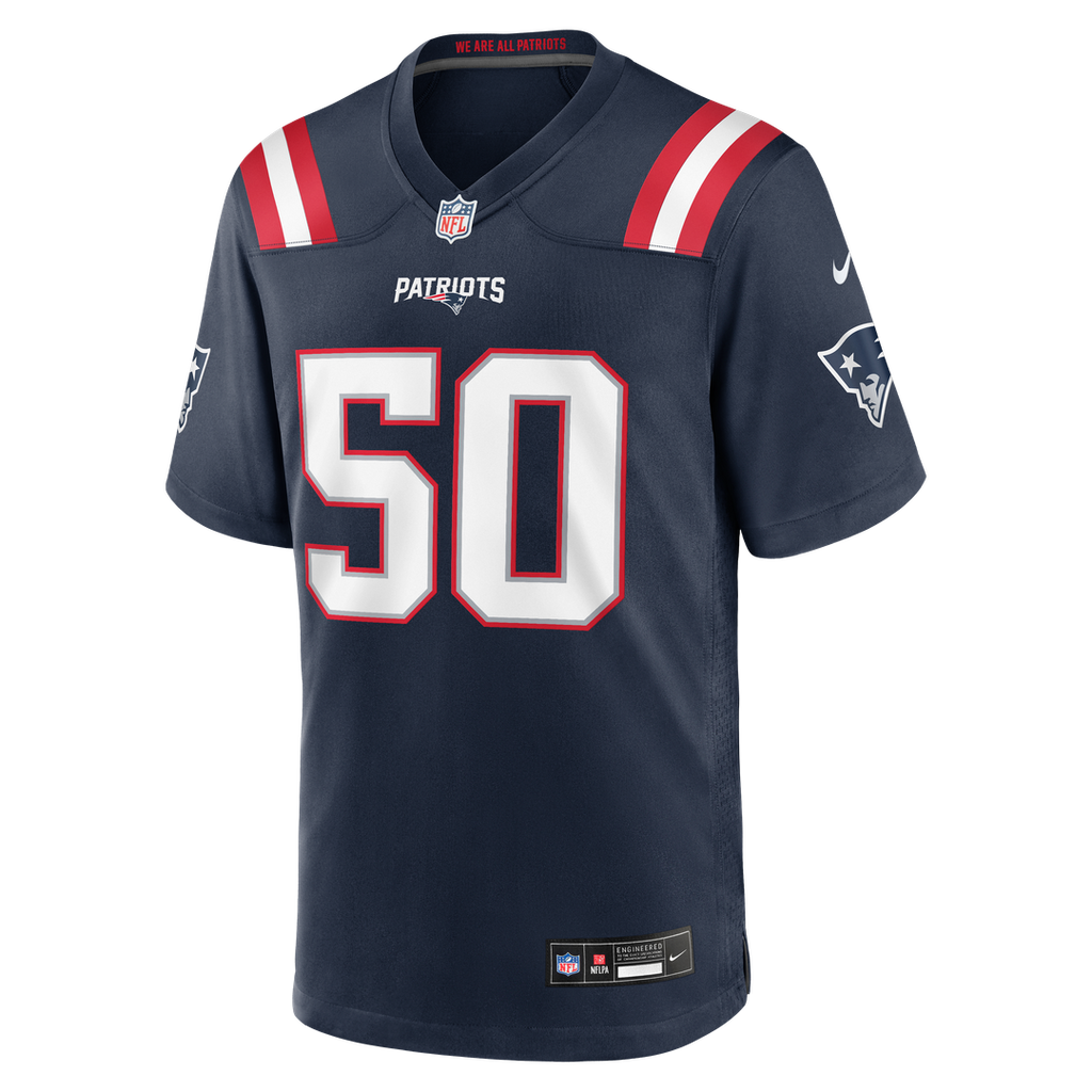 Mike Vrabel New England Patriots Game Retired Player Jersey - Navy