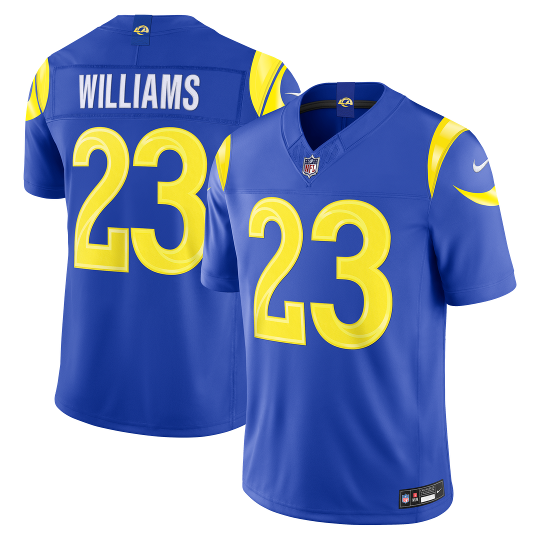 Kyren Williams Los Angeles Rams Team Vapor F.U.S.E. Stitched Limited Jersey - Royal