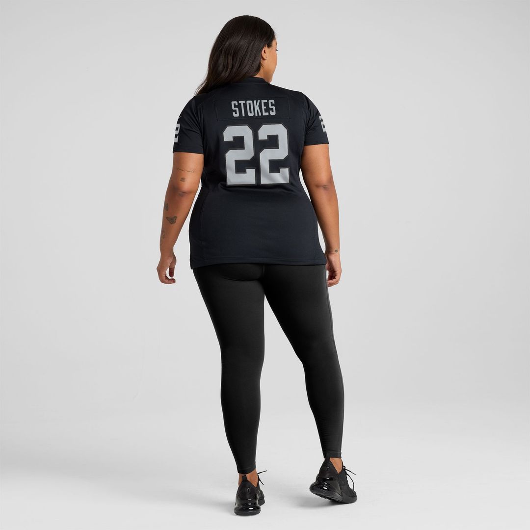 Eric Stokes Las Vegas Raiders Women's Team Game Jersey - Black