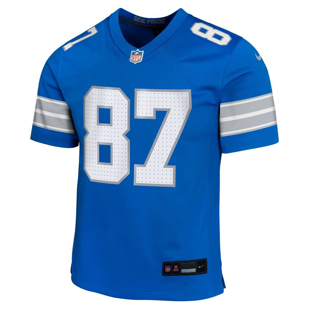 Sam LaPorta Detroit Lions Youth Game Jersey - Blue