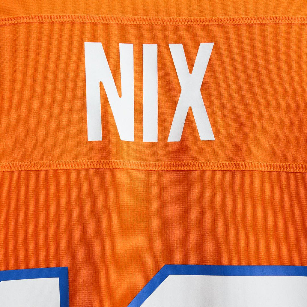 Bo Nix Denver Broncos Mile High Collection 1977 Throwback Player Game Jersey - Orange