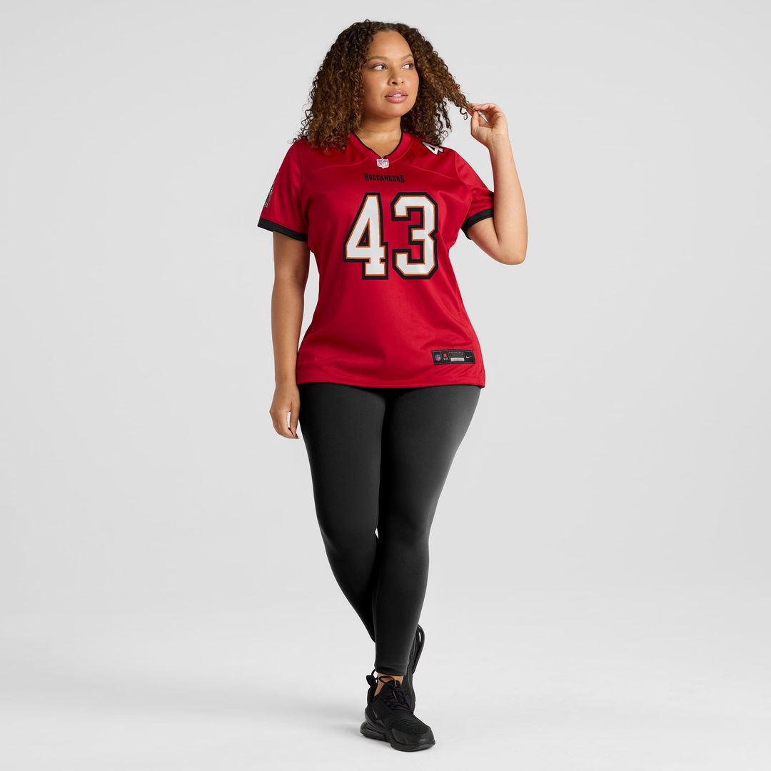 Chris Braswell Tampa Bay Buccaneers Women's Team Game Jersey - Red