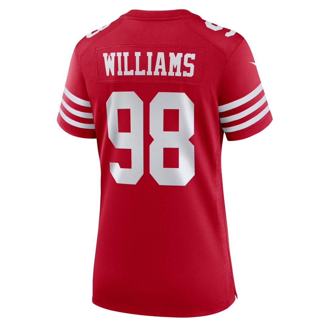 Mykel Williams San Francisco 49ers Women's Team Game Jersey - Scarlet
