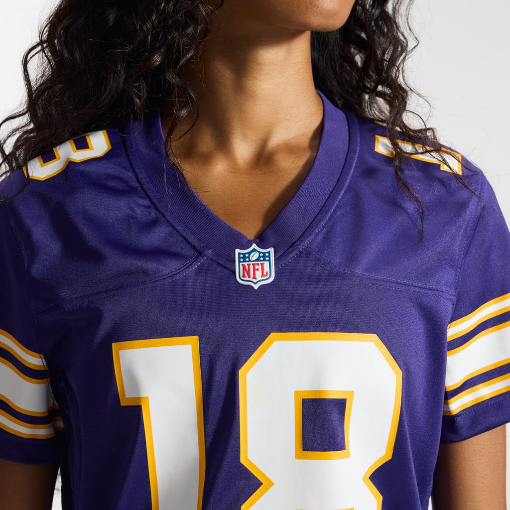 Justin Jefferson Minnesota Vikings Women's Alternate Game Player Jersey - White