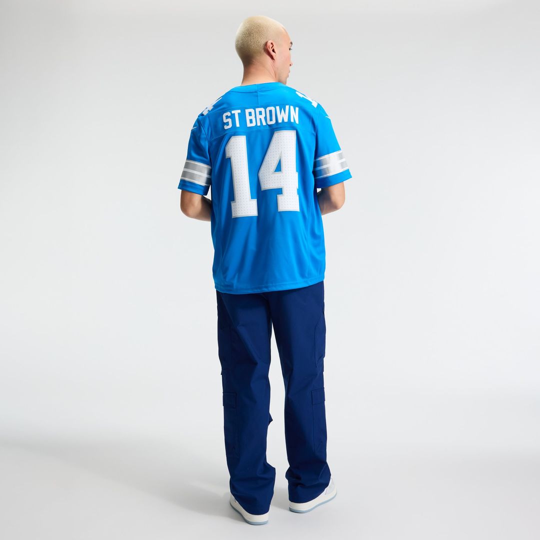 Amon - Ra St. Brown Detroit Lions Team Vapor F.U.S.E. Stitched Limited Jersey - Blue