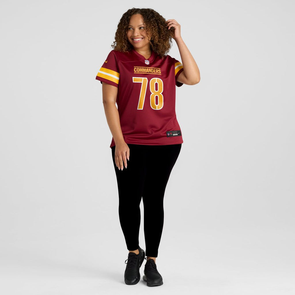 Laremy Tunsil Washington Commanders Women's Team Game Jersey - Burgundy