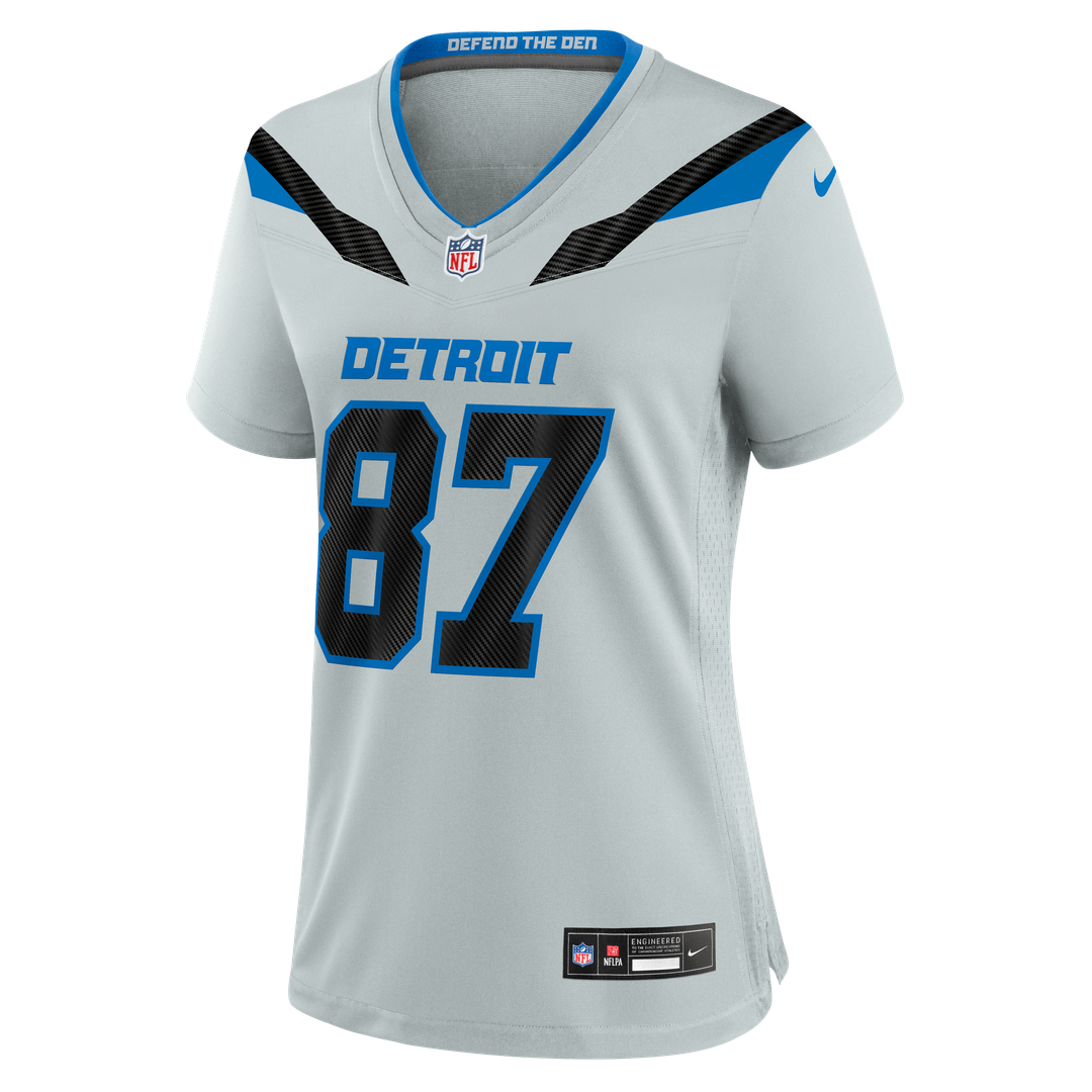 Sam LaPorta Detroit Lions Women's 2026 Rivalries Collection Game Jersey - Silver