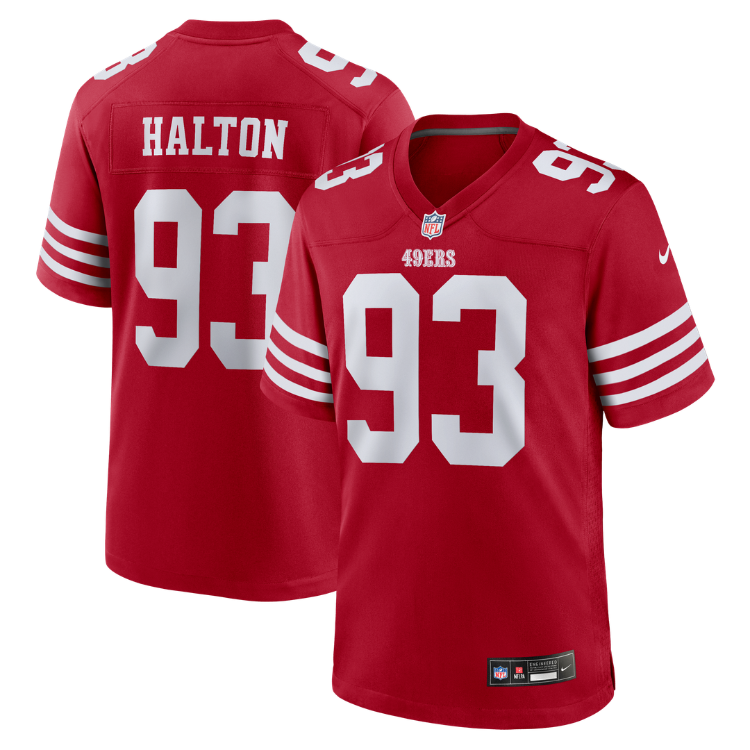 Gracen Halton San Francisco 49ers Team Game Jersey - Scarlet
