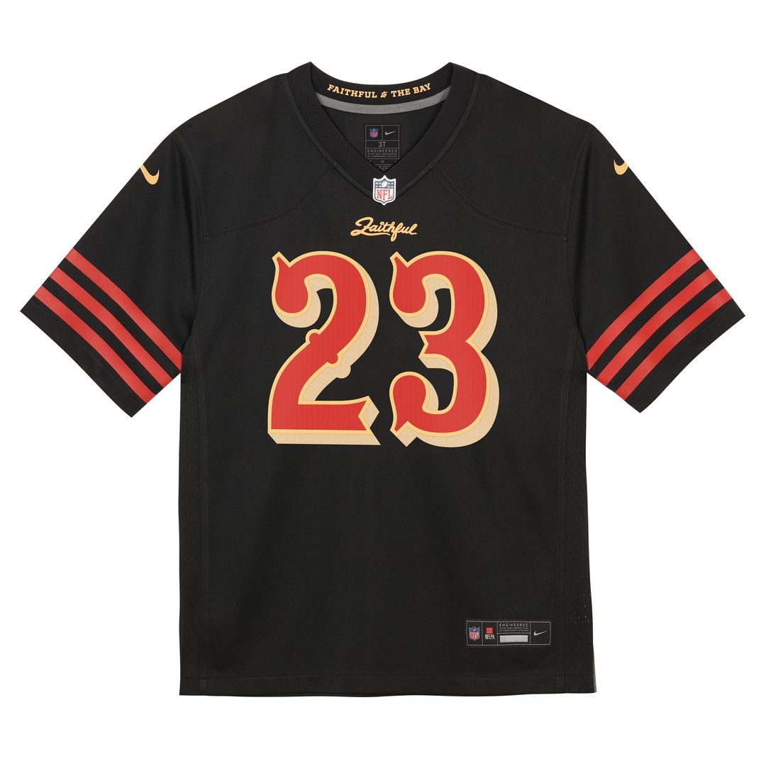 Christian McCaffrey San Francisco 49ers Preschool 2025 Rivalries Collection Game Jersey - Black