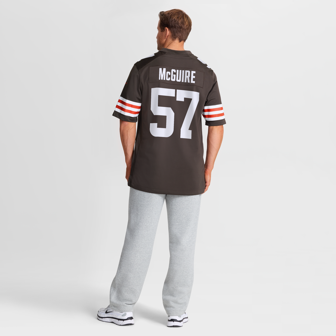 Isaiah McGuire Cleveland Browns Team Game Jersey - Brown