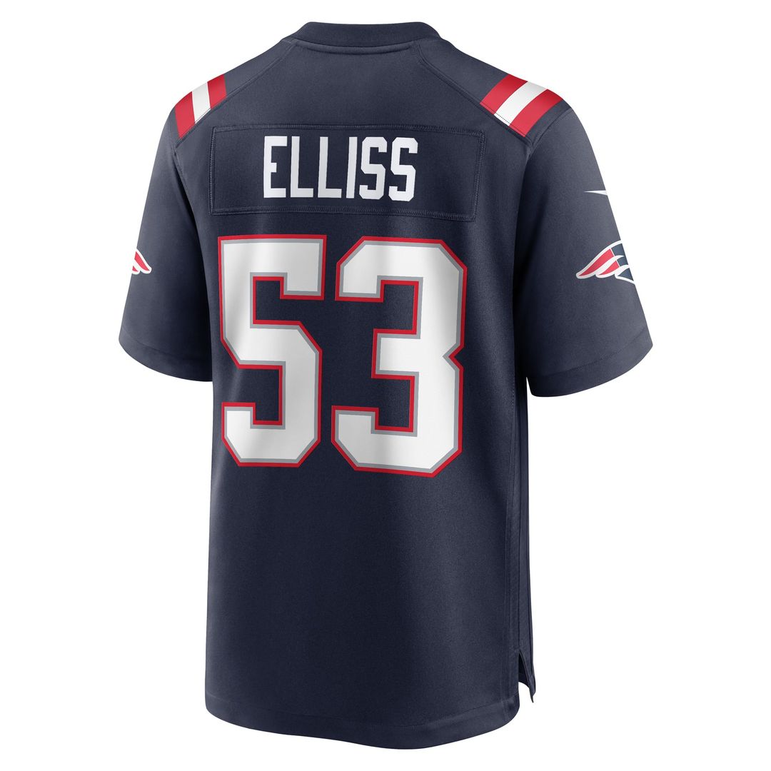 Christian Elliss New England Patriots Game Jersey - Navy