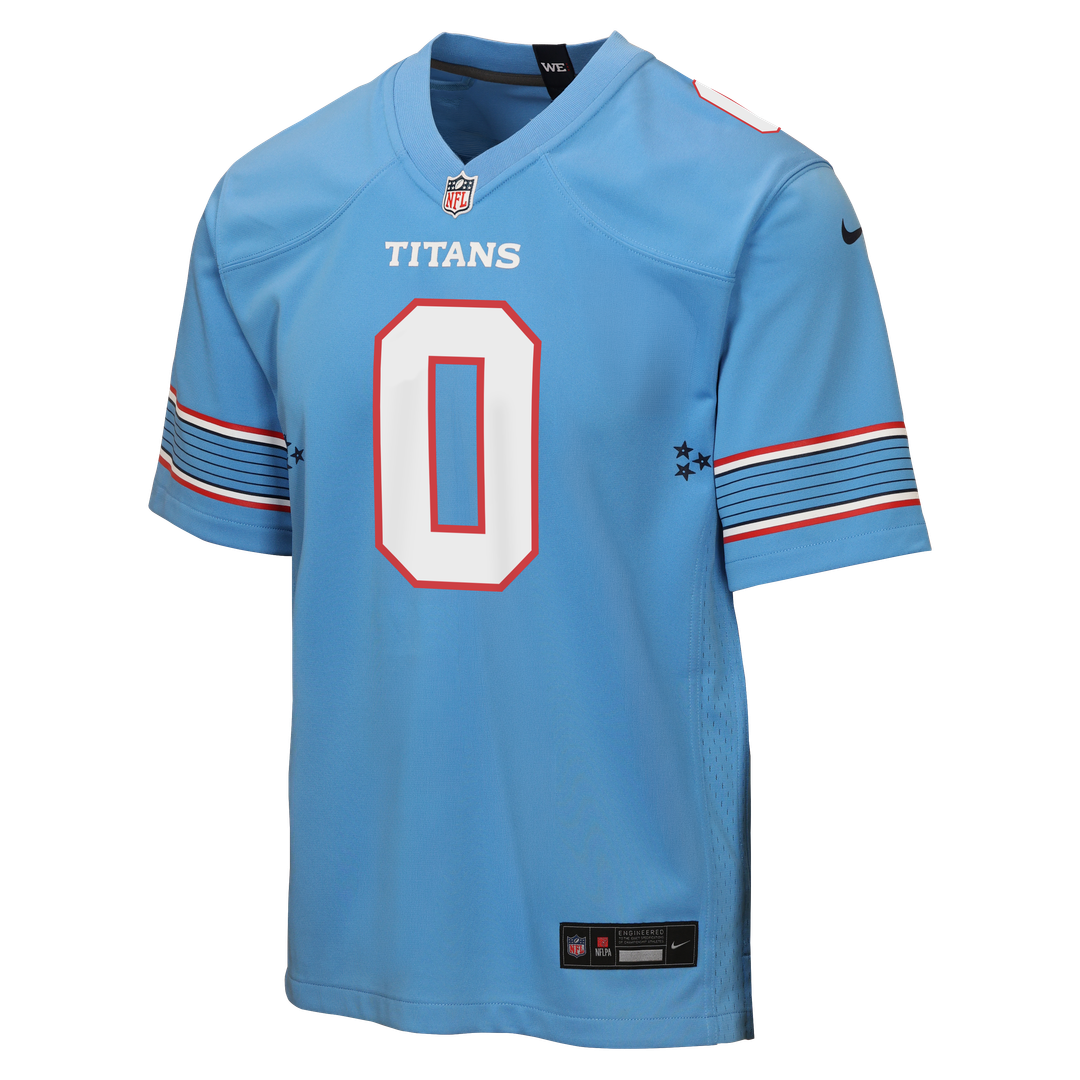 Calvin Ridley Tennessee Titans Youth Game Jersey - Light Blue