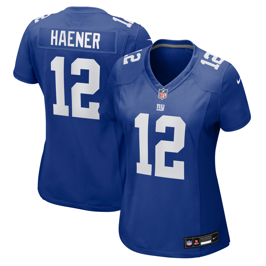 Jake Haener New York Giants Women's Team Game Jersey - Royal