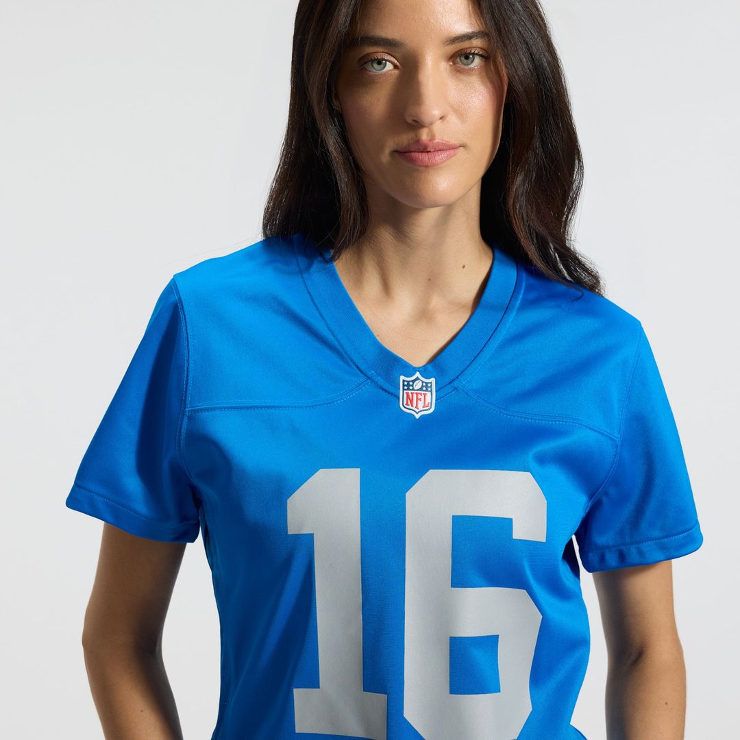Jared Goff Detroit Lions Women's Alternate Game Jersey - Blue
