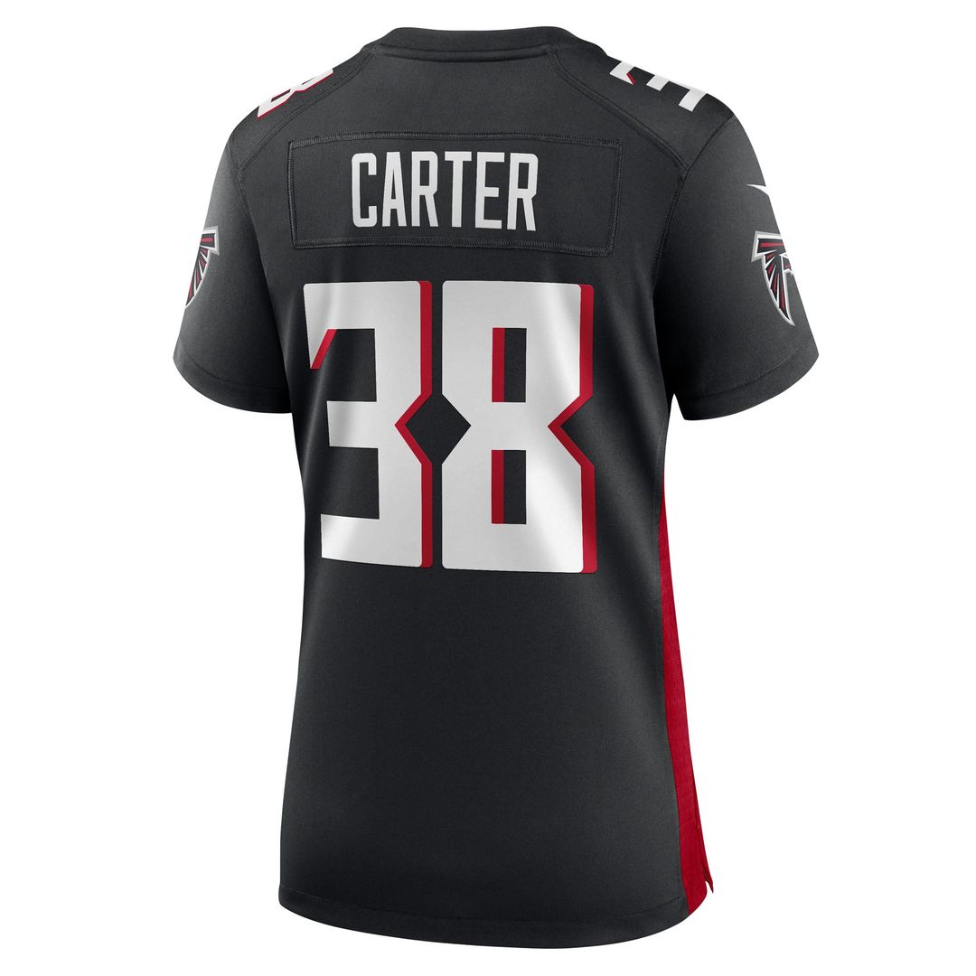 Nathan Carter Atlanta Falcons Women's Team Game Jersey - Black
