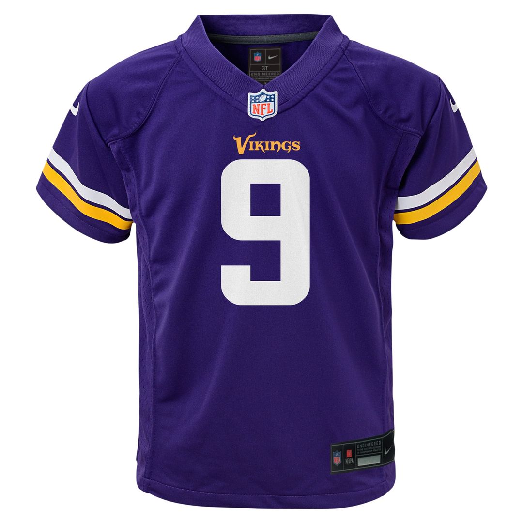 J.J. McCarthy Minnesota Vikings Preschool Player Game Jersey - Purple
