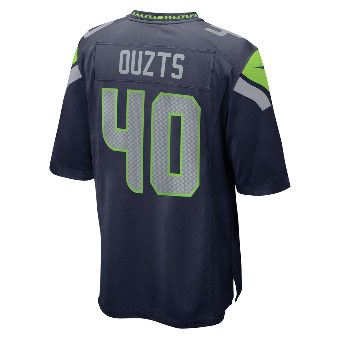 Robbie Ouzts Seattle Seahawks Team Game Jersey - College Navy