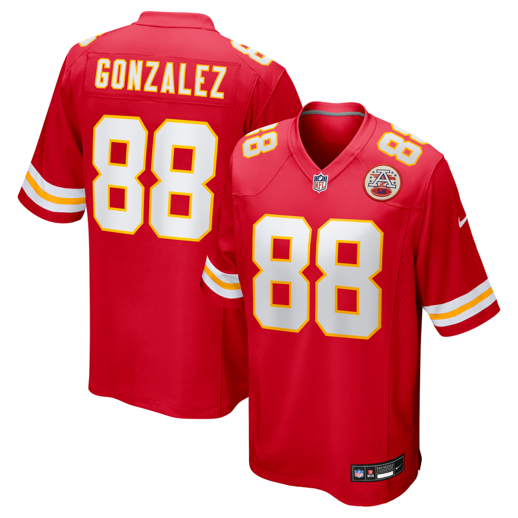 Tony Gonzalez Kansas City Chiefs Game Retired Player Jersey - Red
