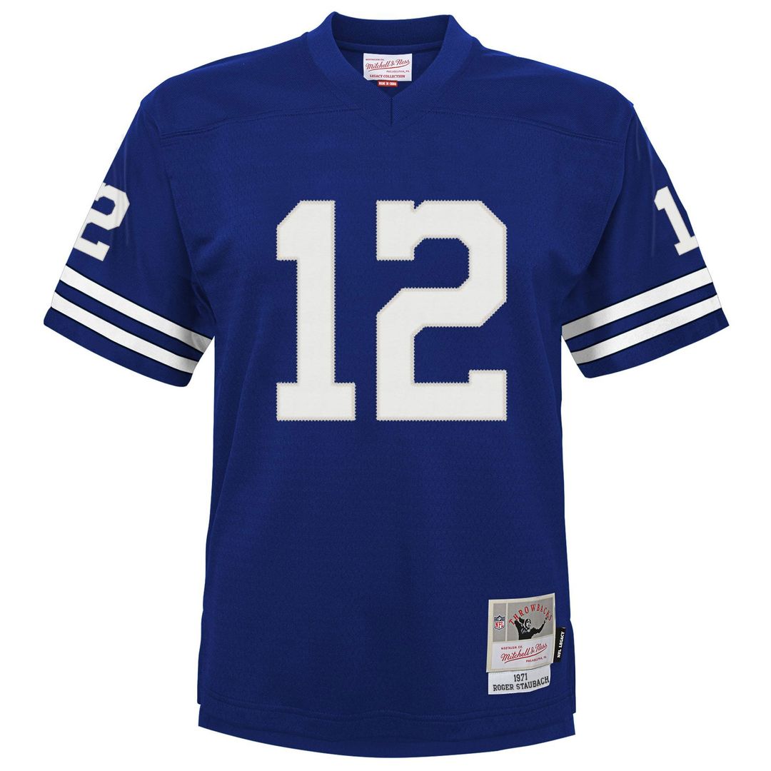 Roger Staubach Dallas Cowboys Youth Retired Player Legacy Jersey - Royal