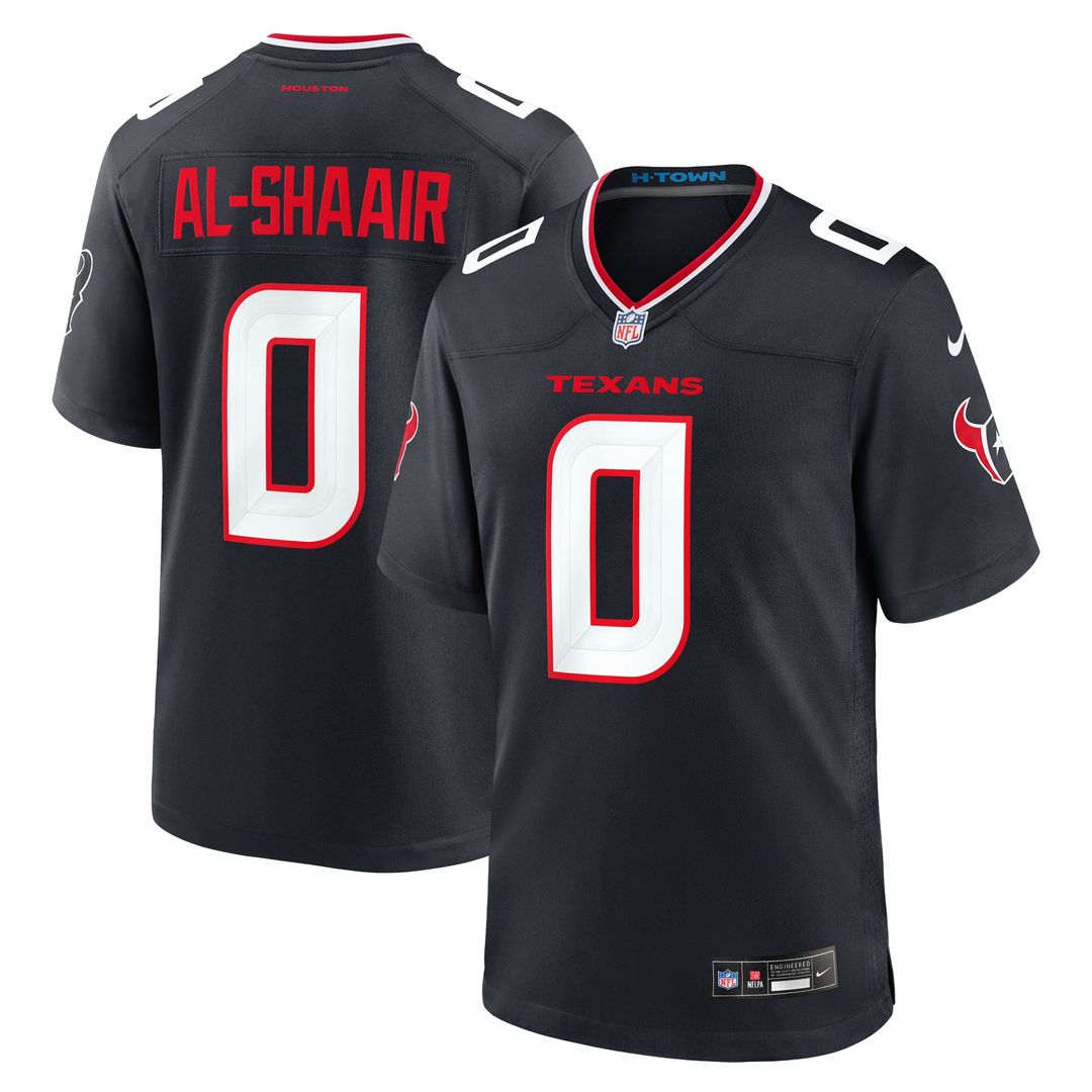 Azeez Al - Shaair Houston Texans Team Game Jersey - Navy