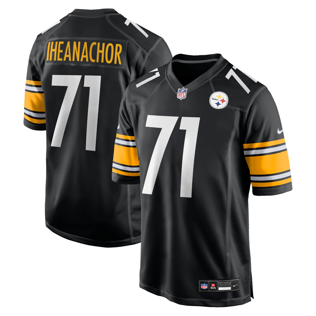 Max Iheanachor Pittsburgh Steelers Team Game Jersey - Black