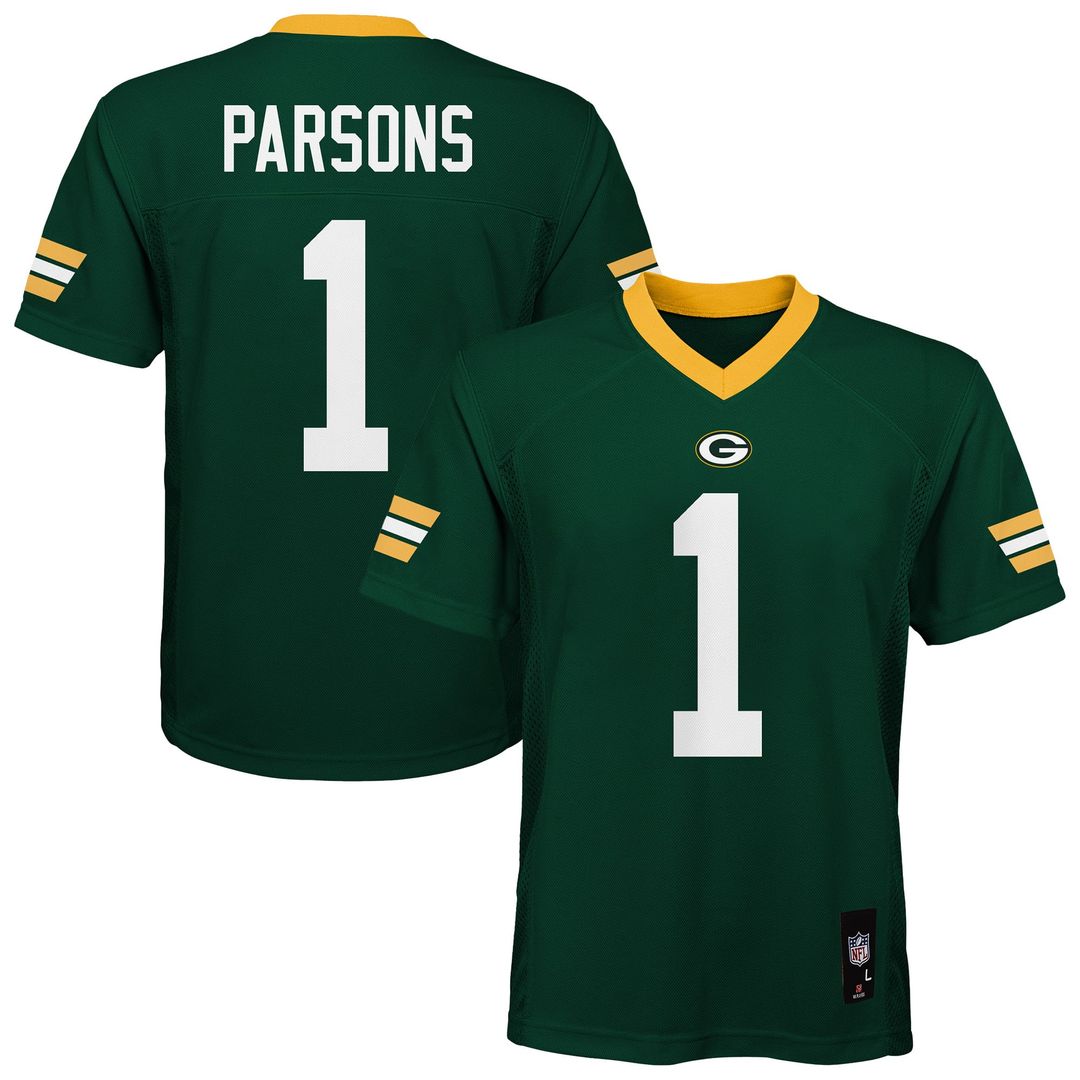 Micah Parsons Green Bay Packers Youth Replica Jersey - Green