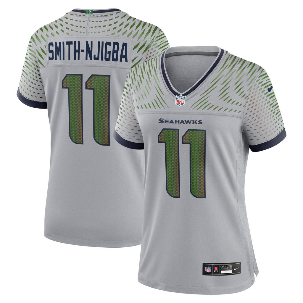 Jaxon Smith - Njigba Seattle Seahawks Women's Rivalries Collection Game Jersey - Gray