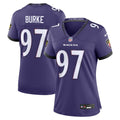 Ethan Burke Baltimore Ravens Women's Team Game Jersey - Purple