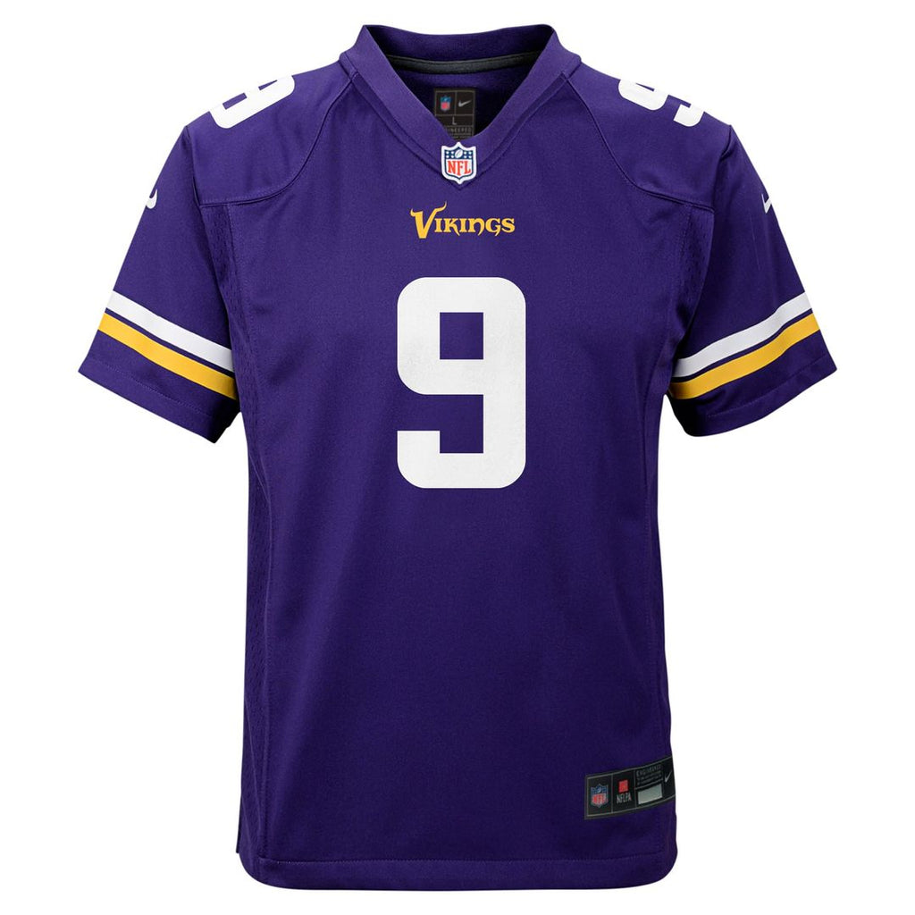 J.J. McCarthy Minnesota Vikings Youth Game Jersey - Purple