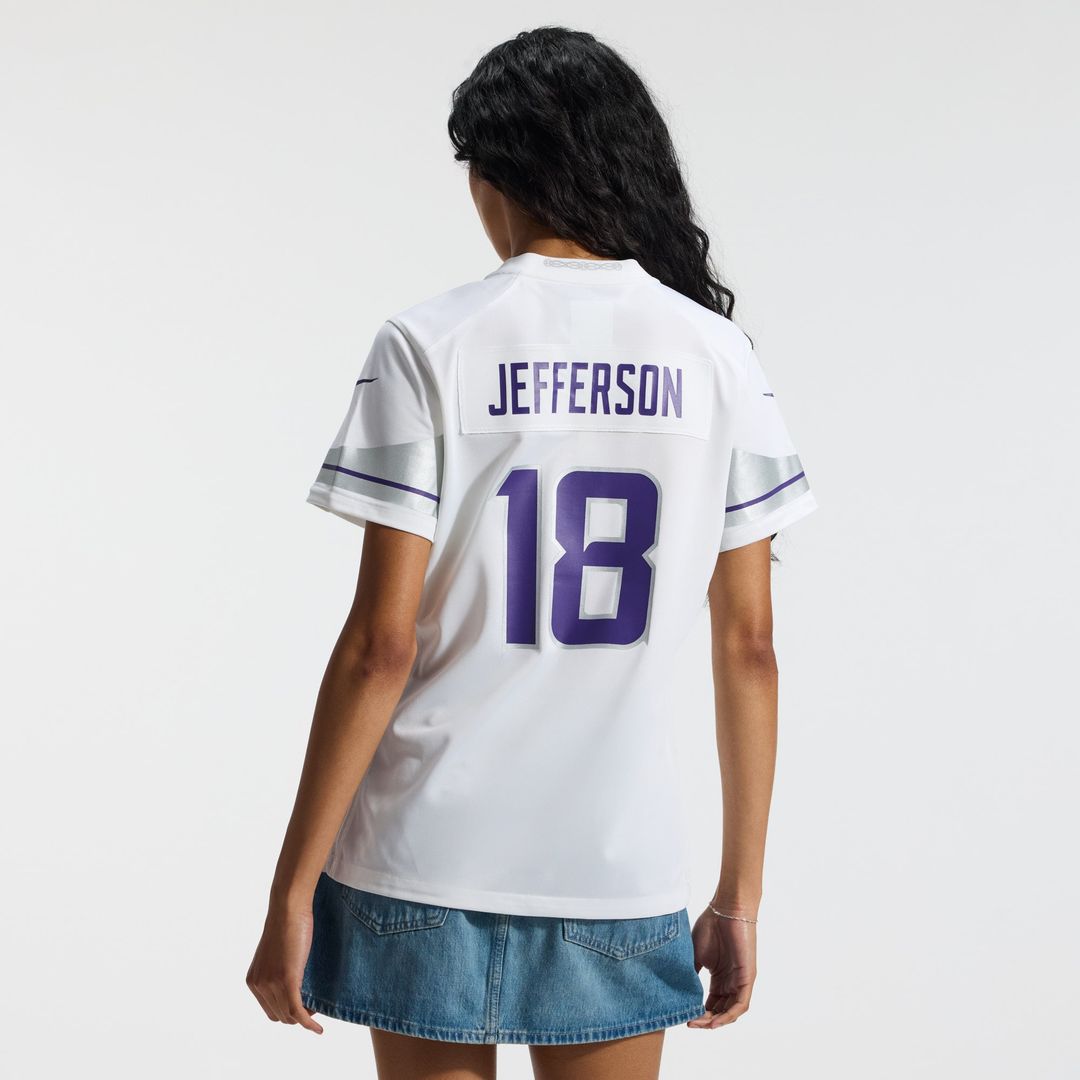 Justin Jefferson Minnesota Vikings Women's Alternate Game Player Jersey - White