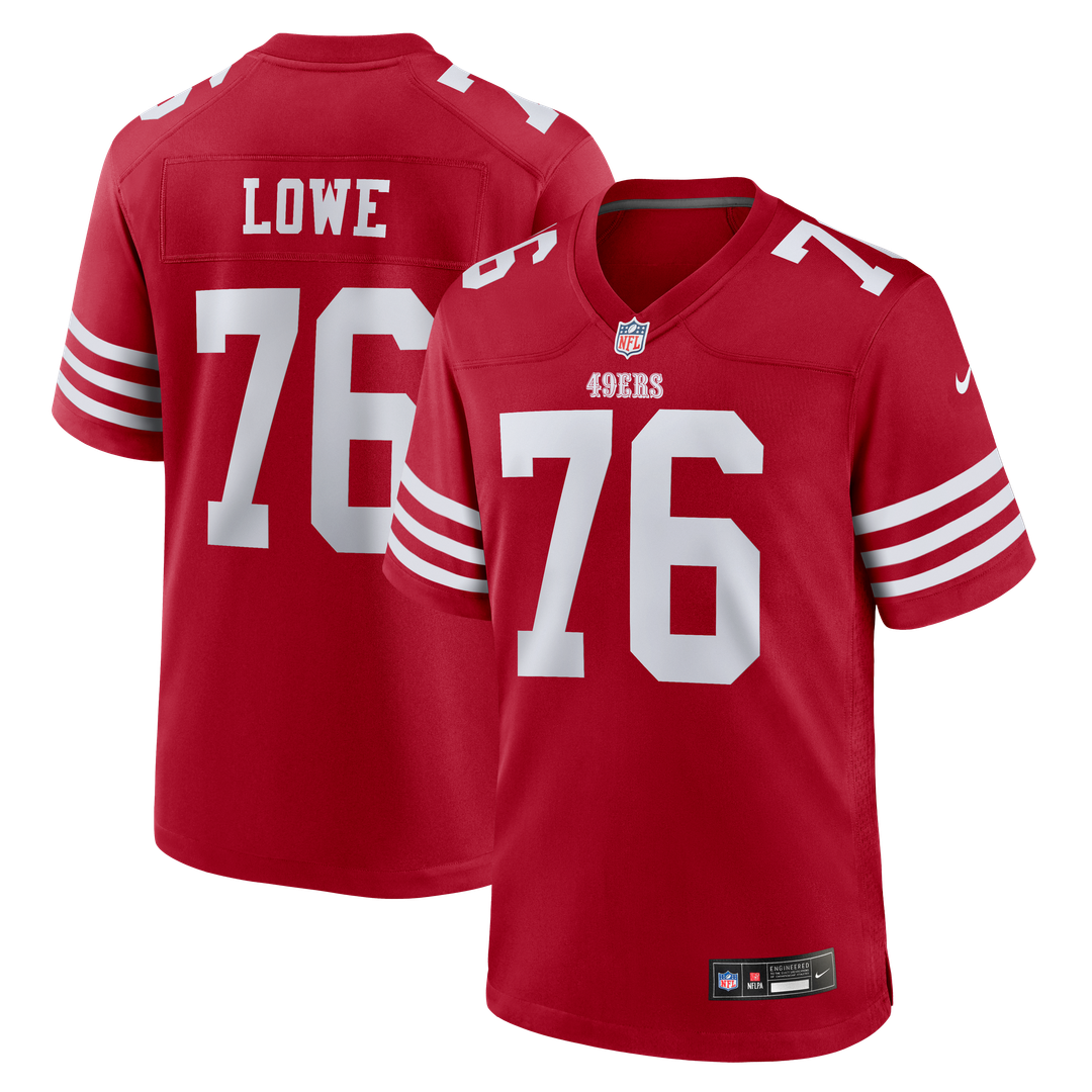 Vederian Lowe San Francisco 49ers Team Game Jersey - Scarlet