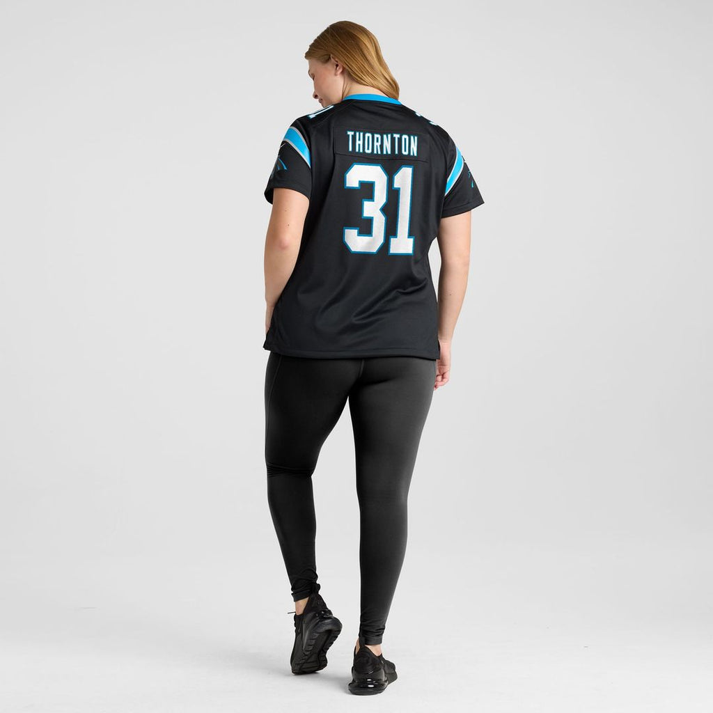 Corey Thornton Carolina Panthers Women's Team Game Jersey - Black