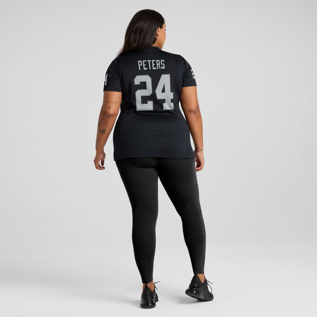 Marcus Peters Las Vegas Raiders Women's Team Game Jersey - Black