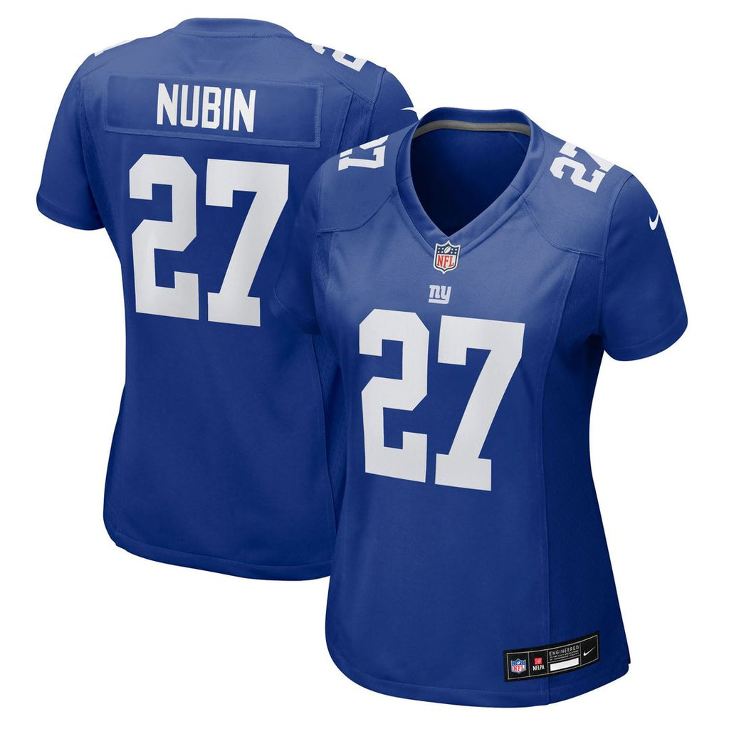 Tyler Nubin New York Giants Women's Team Game Jersey - Royal