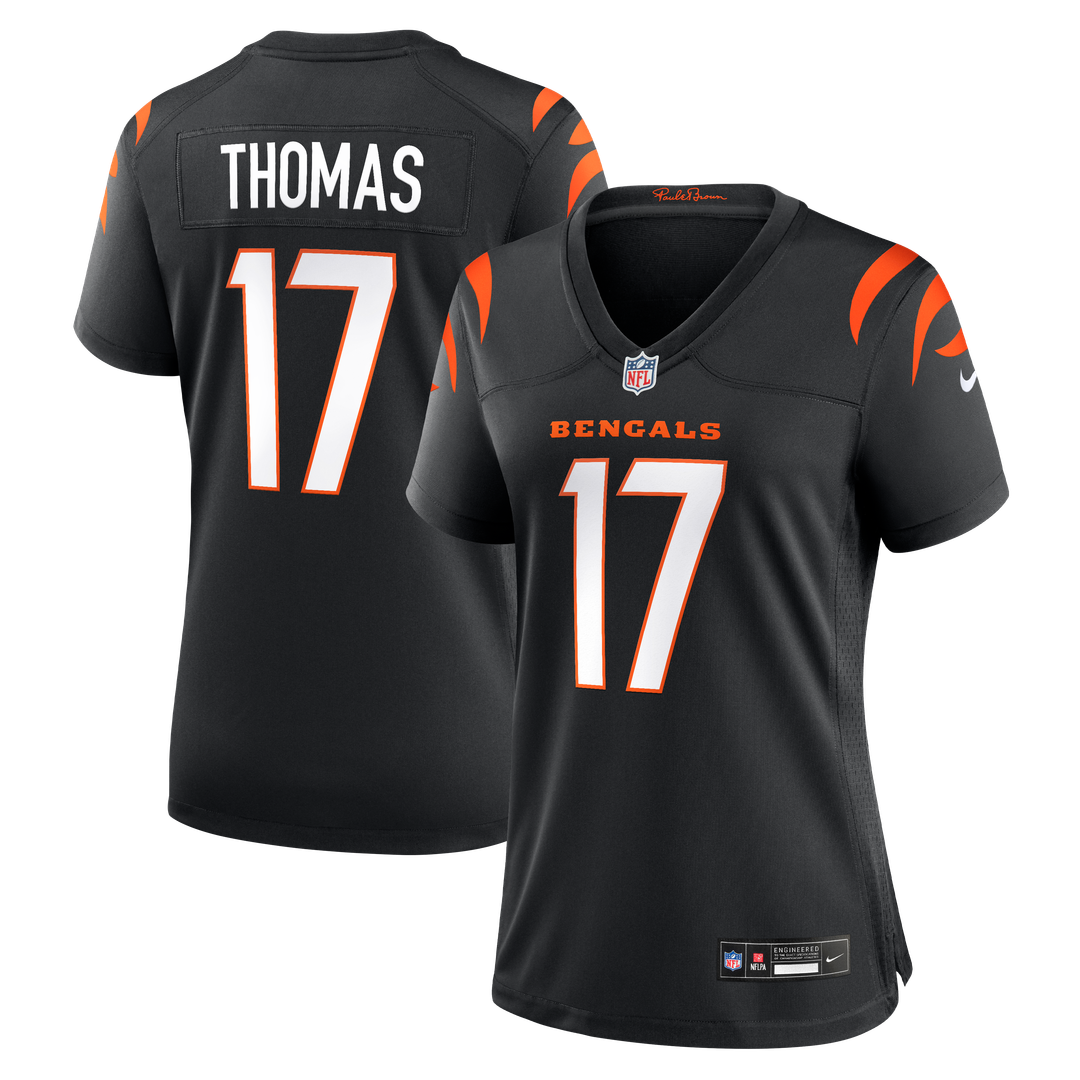 Noah Thomas Cincinnati Bengals Women's Team Game Jersey - Black