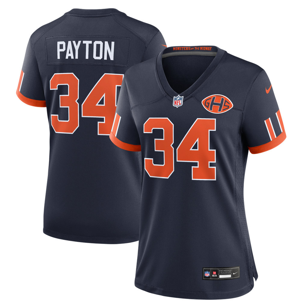 Walter Payton Chicago Bears Women's 2026 Rivalries Collection Game Jersey - Navy