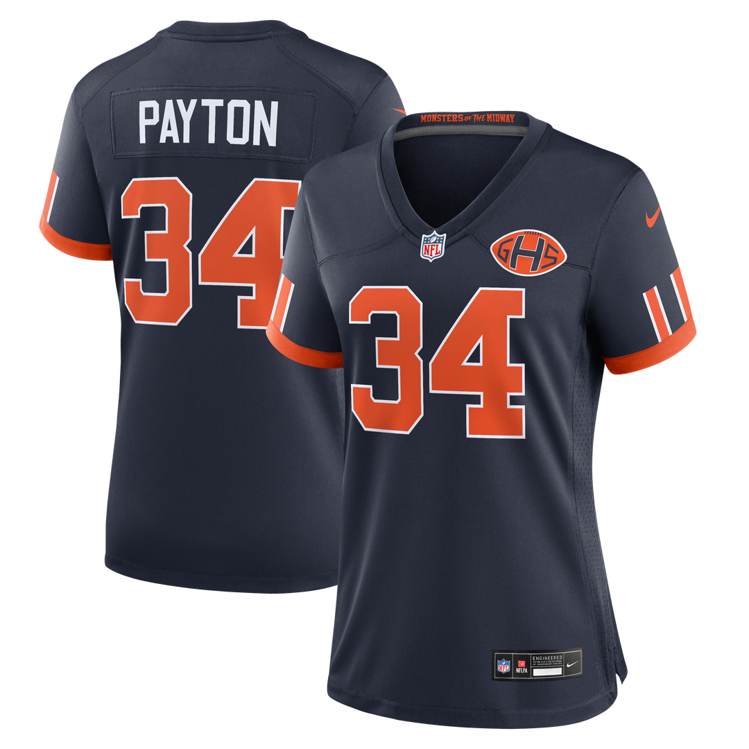 Walter Payton Chicago Bears Women's 2026 Rivalries Collection Game Jersey - Navy