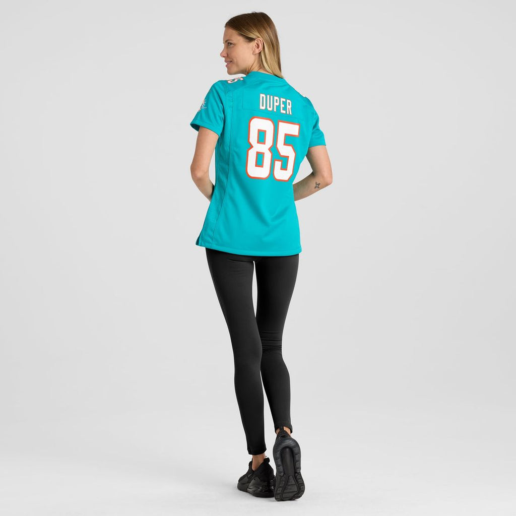 Mark Duper Miami Dolphins Women's Game Retired Player Jersey - Aqua