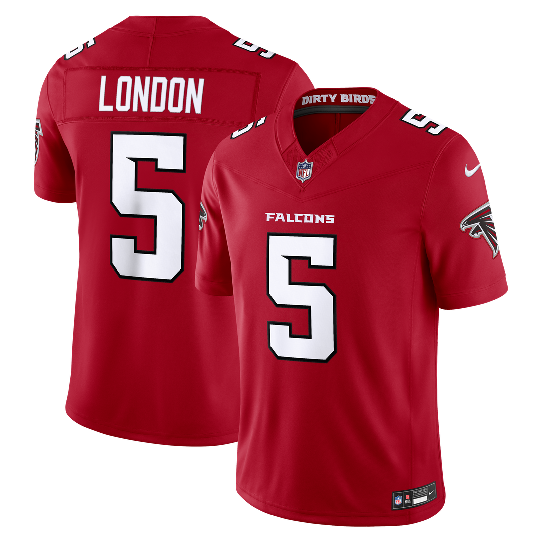 Drake London Atlanta Falcons Team Vapor F.U.S.E. Stitched Limited Jersey - Red