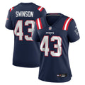 Bradyn Swinson New England Patriots Women's Team Game Jersey - Navy