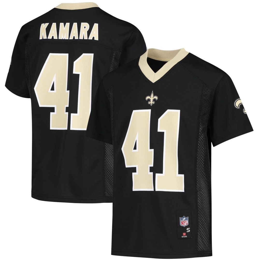 Alvin Kamara New Orleans Saints Youth Replica Jersey - Black