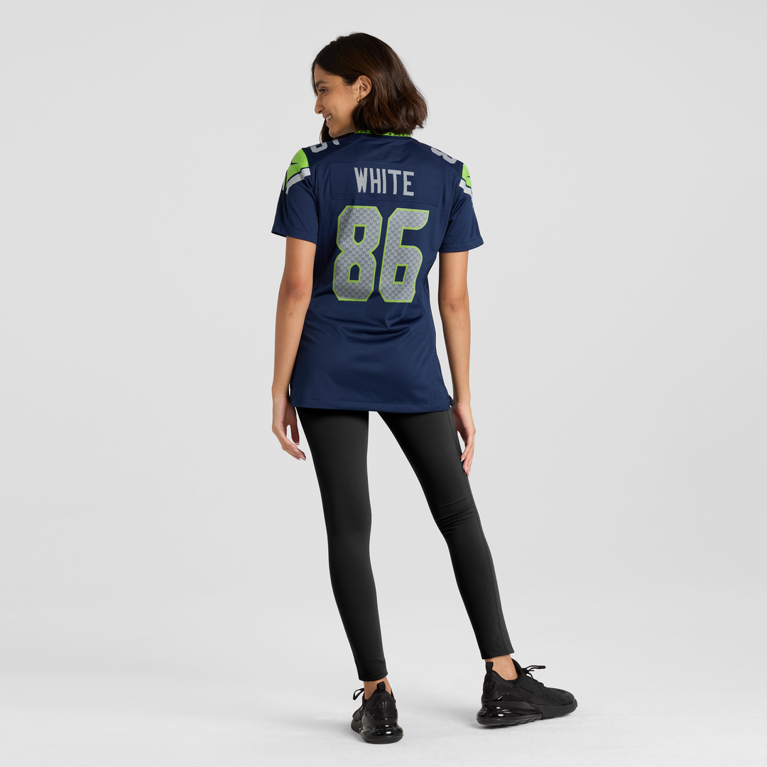 Ricky White Seattle Seahawks Women's Team Game Jersey - College Navy