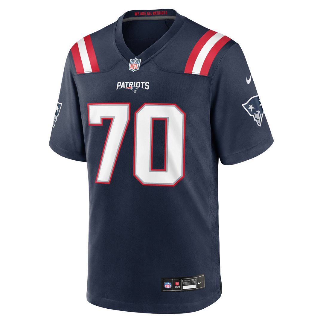 Greg Van Roten New England Patriots Team Game Jersey - Navy