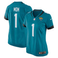 Number 1 Mom Jacksonville Jaguars Women's Game Jersey - Teal